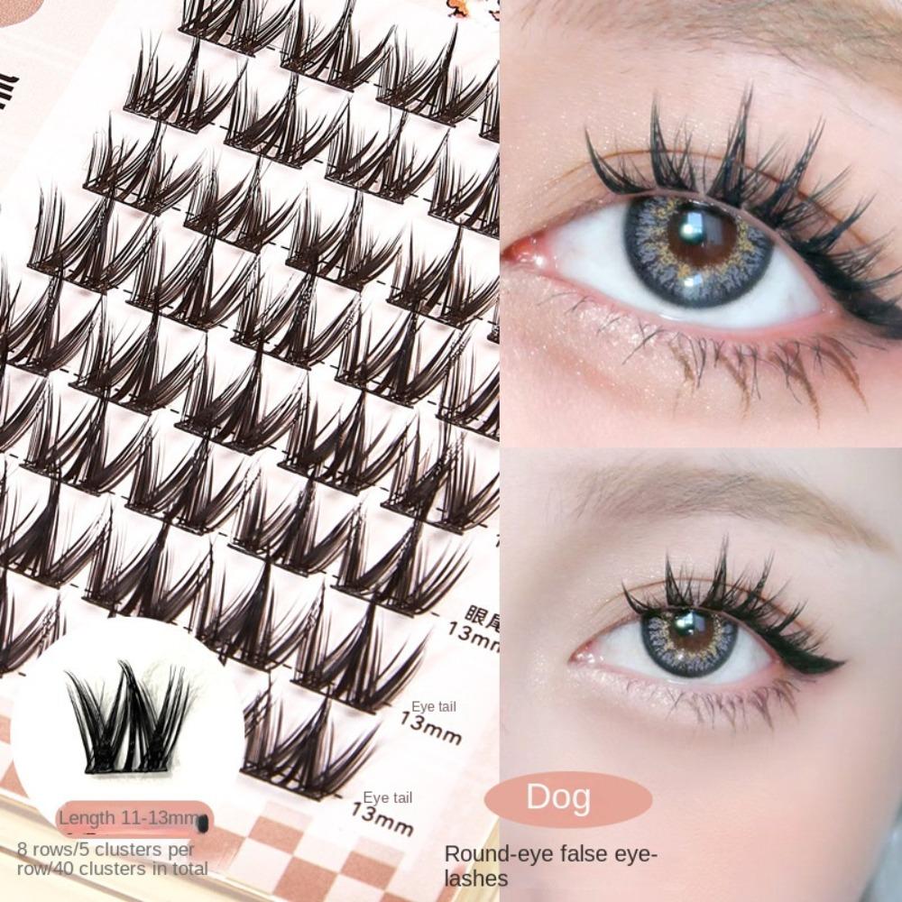 DIY Fake Lashes Reusable False Eyelash Clusters Fluffy Self-adhesive Lash Clusters  Makeup