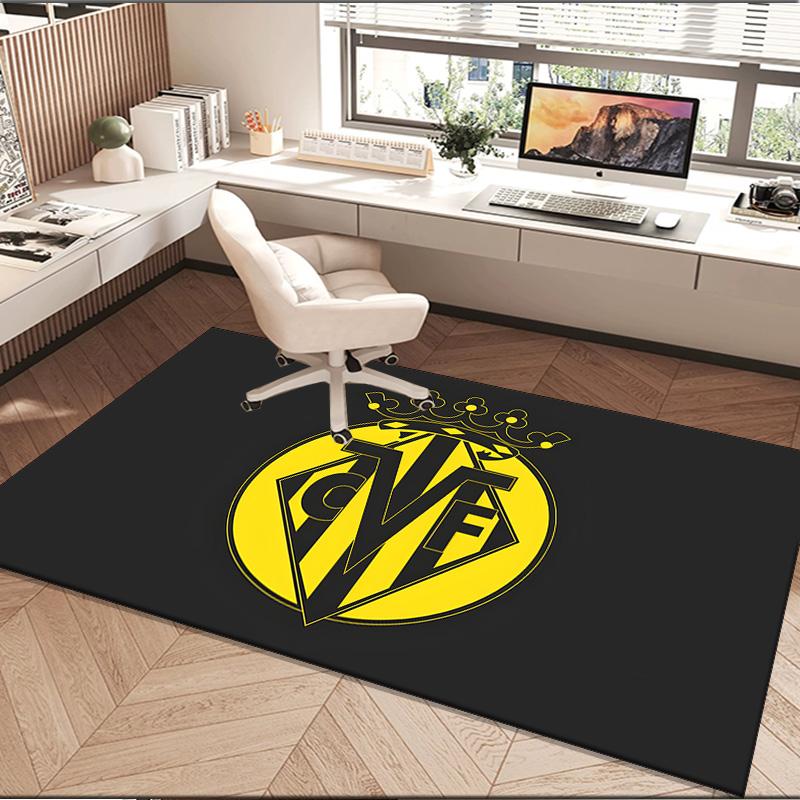 1PC rug Vill-arreal Flames Carpet, Chair Rug,Area Rug for Office Bedroom living rooms bedroom, Doormat decor Christmas fan gifts