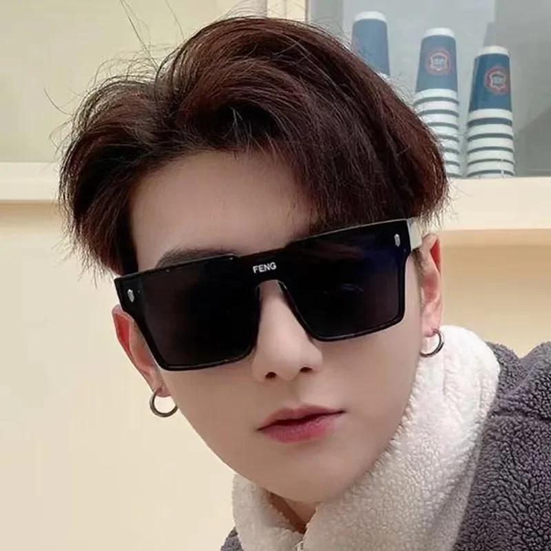 Vintage Big Frame Oversized Sunglasses Camping Stage Performance Shades Uv400 Protection Sunglasses For Women & Men