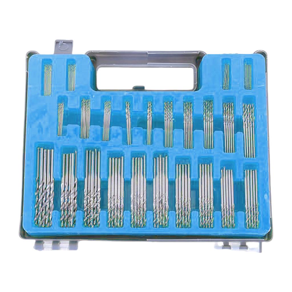 150Pcs Mini Twist Drill Bit Set High Speed Steel For Precision Drilling In Jewelry Model Making Projects
