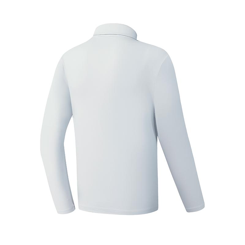 Fila Golf Series Simple Fashion Trendy Casual Sports Polo Shirt Men Tops Satin-Gray-Blue A11M545213FLB