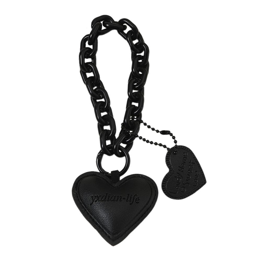 

Durable Brown Leather Baseball Bow Heart Pendant Hanging Rope Bag Pendant Charms Y2k Vintage Key Rings Lovers Gifts