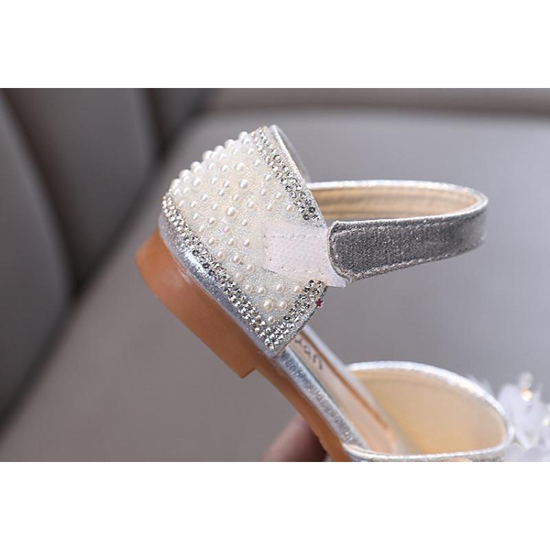 Spring-autumn new style ladylike baby girl girls' princess rhinestone flat shoes, leather shoes, dance performance shoes