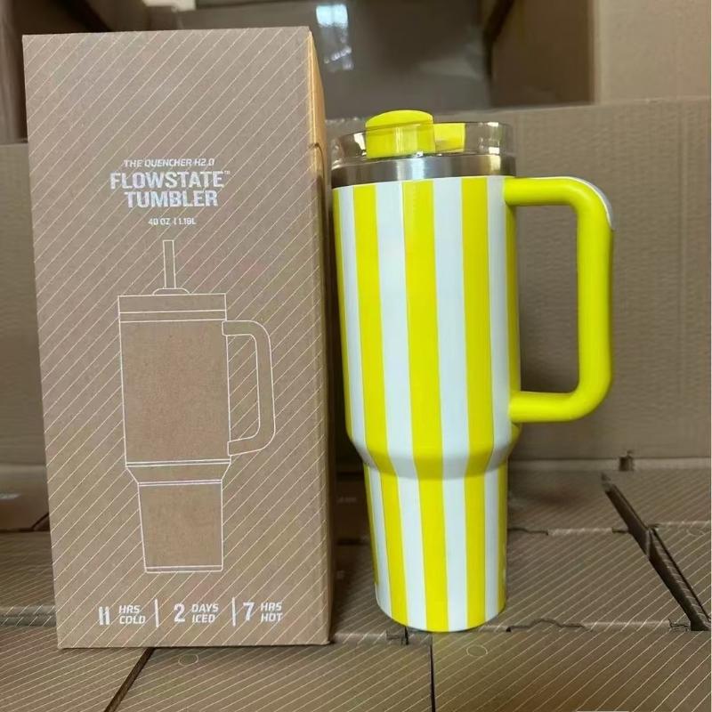 2025 Hot Seller Thermal Coffee Cup with Straw Stainless Steel Vacuum Insulated Tumbler 40oz Thermal Iced Travel Cup for Outdoor