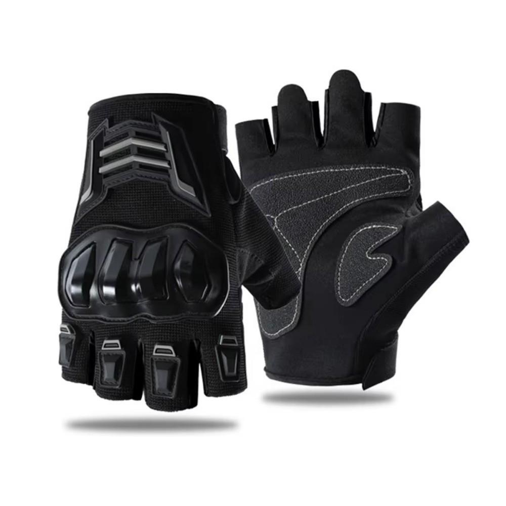 Wear Resistant Motorcycle Gloves Breathable Bicycle Gloves Half Finger Gloves Racing Sports
