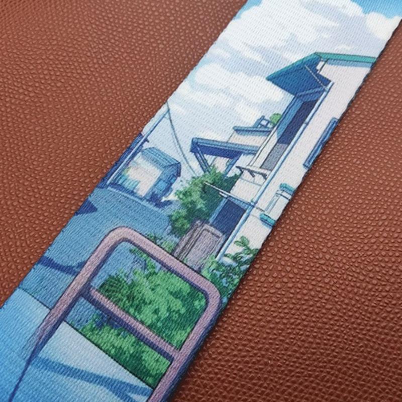 Adjustable Guitar Strap Printed Guitar Shoulder Strap Electric Guitar Shoulder Belt Guitar Accessories for Ukulele Bass