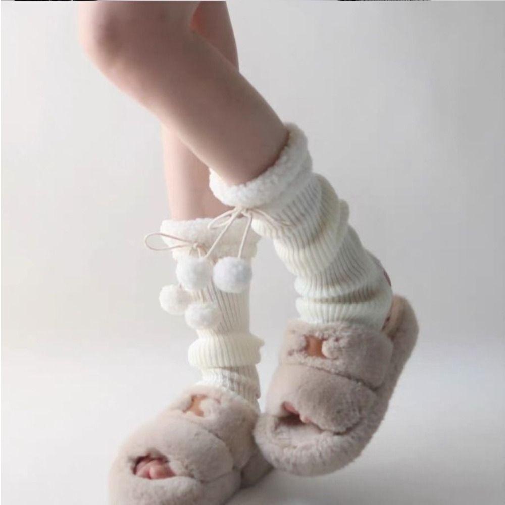 Gothic Slouchy Leg Socks Harajuku Fuzzy Cuff Leg Covers Lolita Leg Accessories For Women Girls