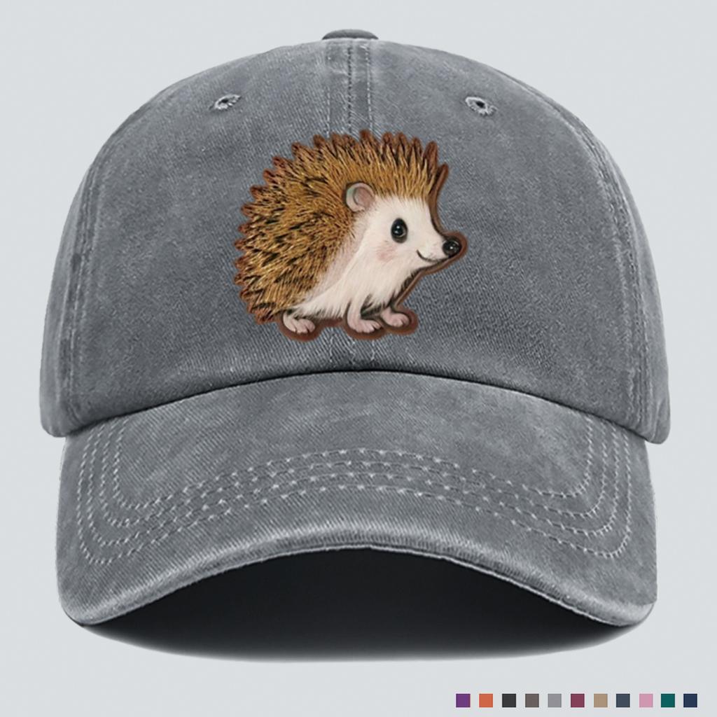 Cute Hedgehog Print Baseball Cap, Simple and Fashionable Headwear, Personalized and Versatile, Unisex