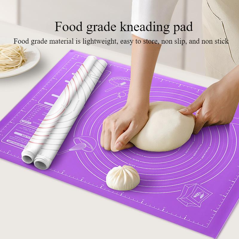 Non-Stick Baking Mat for Pizza & Cakes - Slip-Resistant, Easy Clean Kitchen Tool for Home Bakers and Cooking Enthusiasts, Red