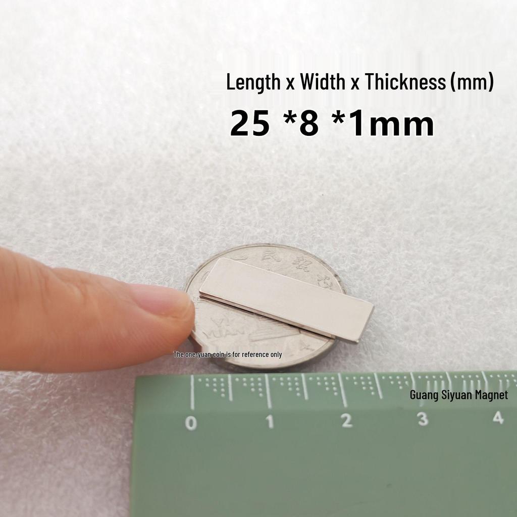 N52 Super Strong Neodymium Iron Boron Magnet, Rectangular 25x30x100mm, Permanent Magnetic Steel Sheet.