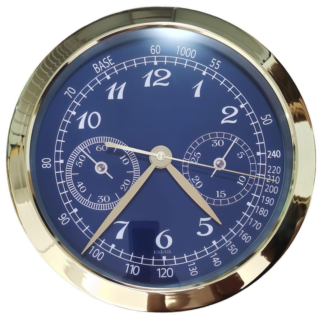 Leuchtende Lux Wandmontierte Metalluhr: Modernes Dekorationsstück für Wohnzimmer