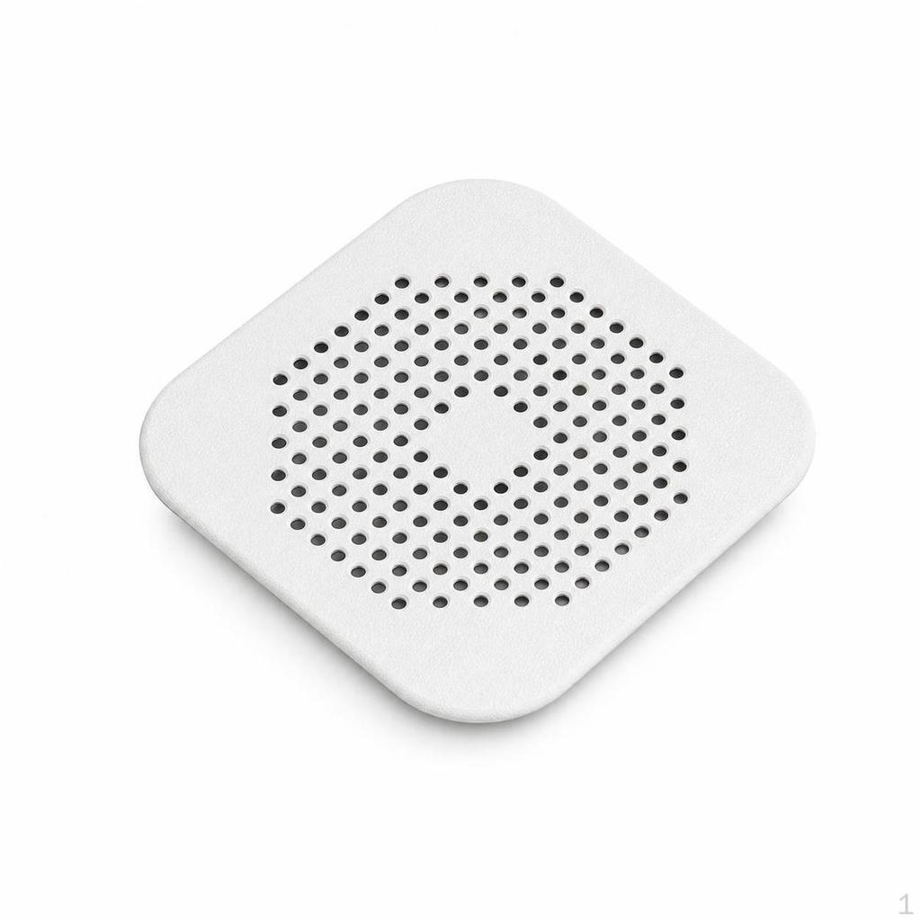 Silicone Floor Drain Cover with Odor Barrier and Hair Catcher for Bathroom Gray Bulk