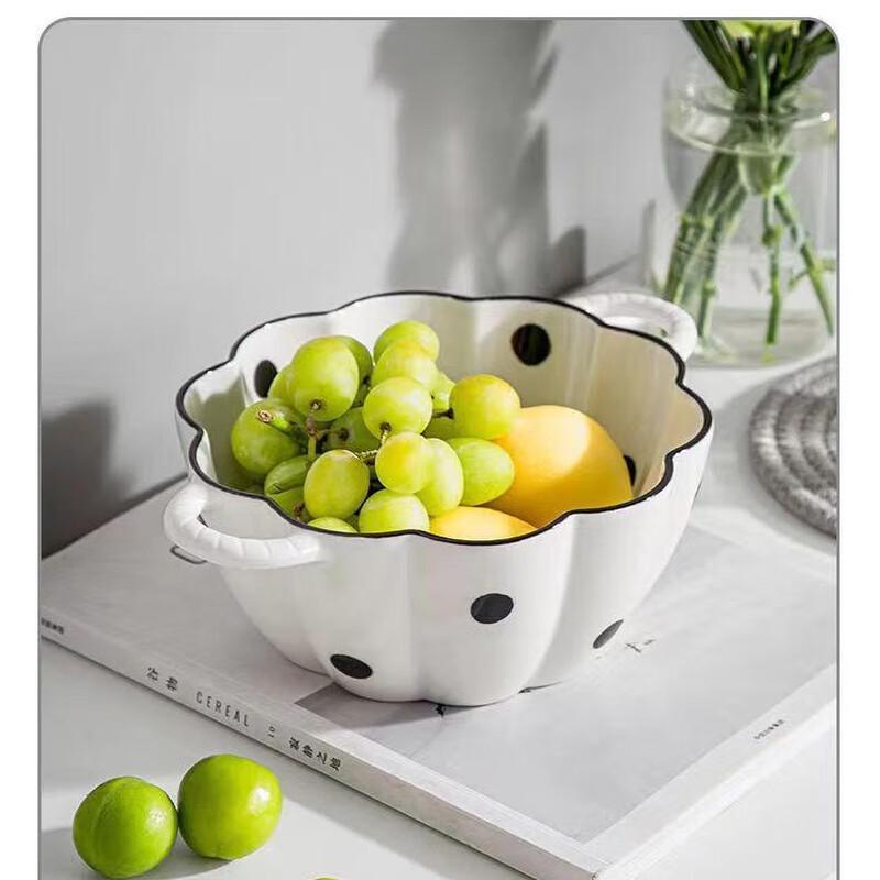 Hepburn Polka Dot Ceramic Two-Handled Soup Bowl