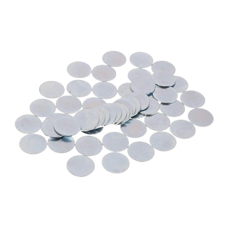 50/100Pcs Ultra-thin Round Galvanized Sheet Iron Sheet For DIY Handmade Make Accessories