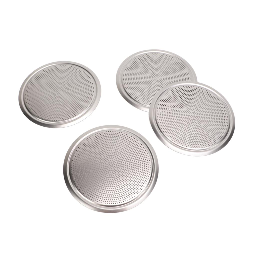 4PCS Door Speaker Grille Cover Round Aluminium Alloy Replacement for Land Rover Discovery Sport L550 2020+