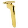 Gamba per mobile stile loft, cromo dorato, altezza 15 cm