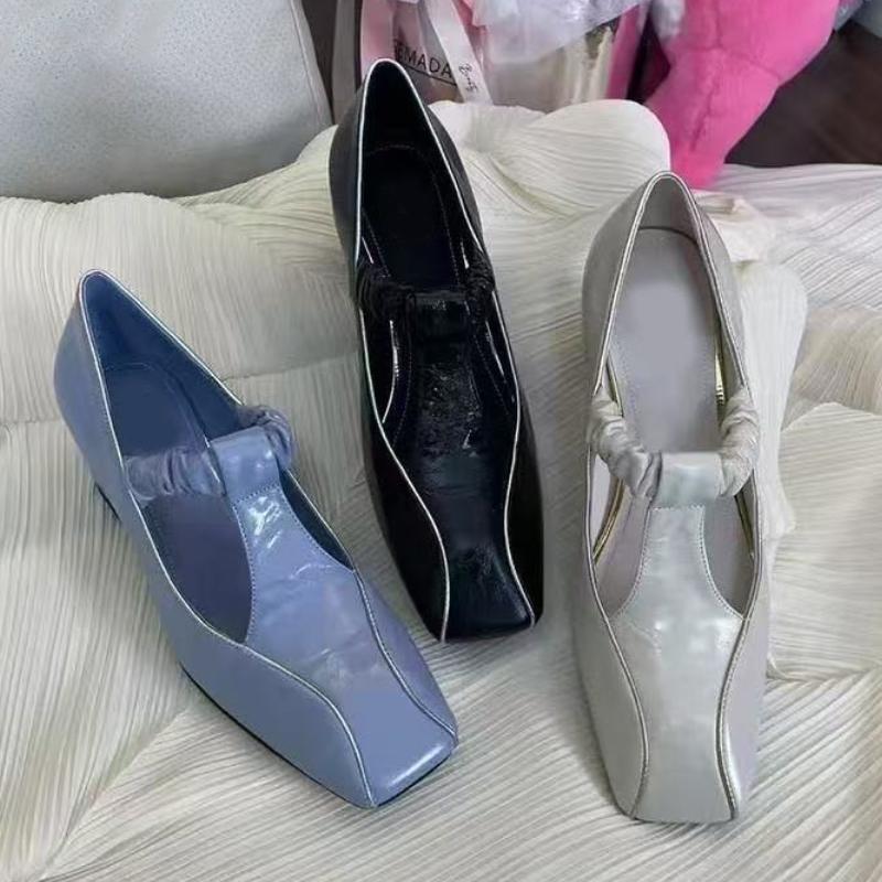 Fashion Designer Women High Heels Shoes Square Toe Chunky Elegant Heeled Sandals 2025 Summer Pumps Party Shoes Pumps New Mujer Sandalias