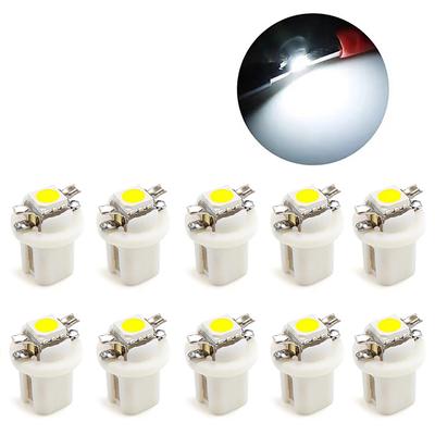 10 pezzi T5 B8.5D lampadina a LED per cruscotto auto lampada interna per auto