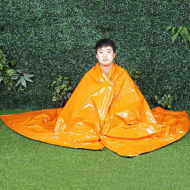 Notfallschlafsack, wasserdichter PE-Überlebensschlafsack Leichter warmer Notfall-Campingsack Camping