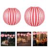 6PCS Color Striped Paper Lanterns For Party Decorations And Festival Celebrations Easy Assembly And Reusable