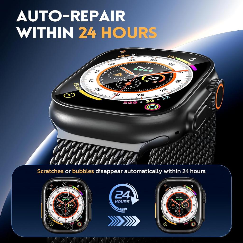 10 STÜCKE Weiche TPU Klare Displayschutzfolie für Apple Watch Ultra 3 SE 2 Serie 11 10 46MM 42MM 49MM 45MM 41MM 44MM 40MM 46 42 49 MM Schutz Zubehör