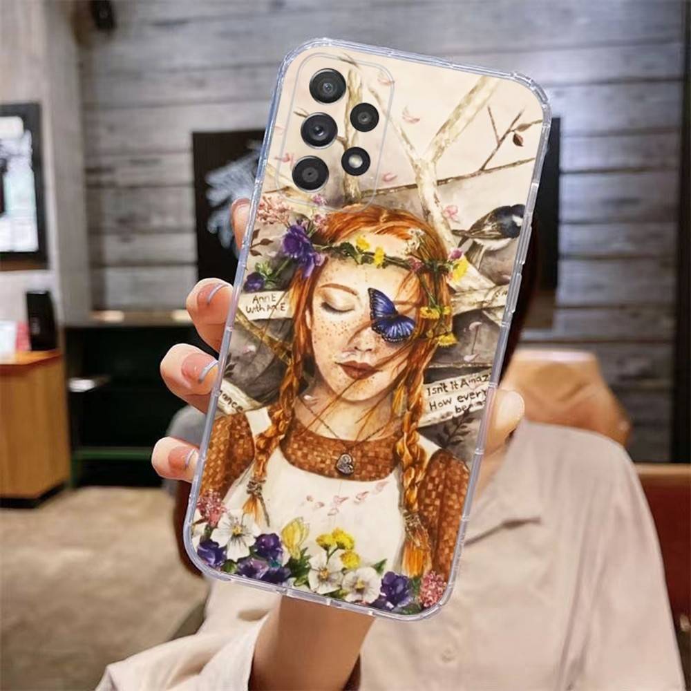 A-Anne with an E Phone Case For Samsung Galaxy A,71,70,52,51,40,31,50,50S,30S,21S,12,10,Note20ultra Transparent Cover samsunga52s