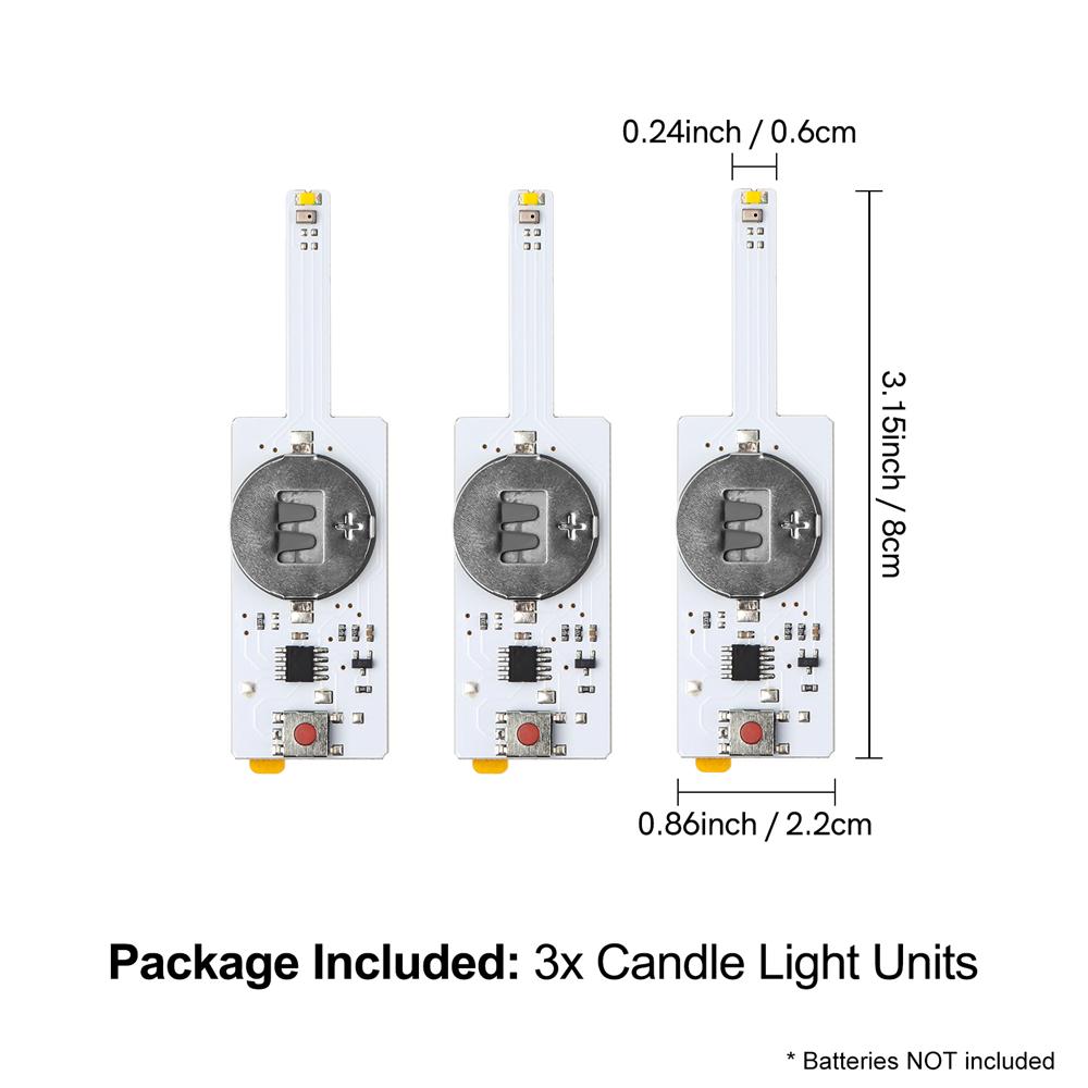 

12 шт. Светодиодная свеча с эффектом задувания для изготовления светящихся открыток, самоклеящиеся светящиеся блоки для открыток ручной работы или страниц скрапбука