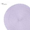 Non Slip Table Mats 2Pcs/Set Round Woven Placemat, Protects Tables from Heat & Scratches, Thermal Insulation Pads Resistant Braided Place Mat