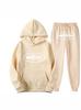 Kotez Unisex Hip-Hop Streetwear: Trendy Loose-Fit White Hoodie Set