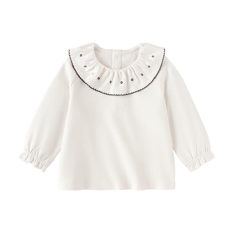 Baby Girls  Pure Cotton Ruffle Collar T-Shirt 80