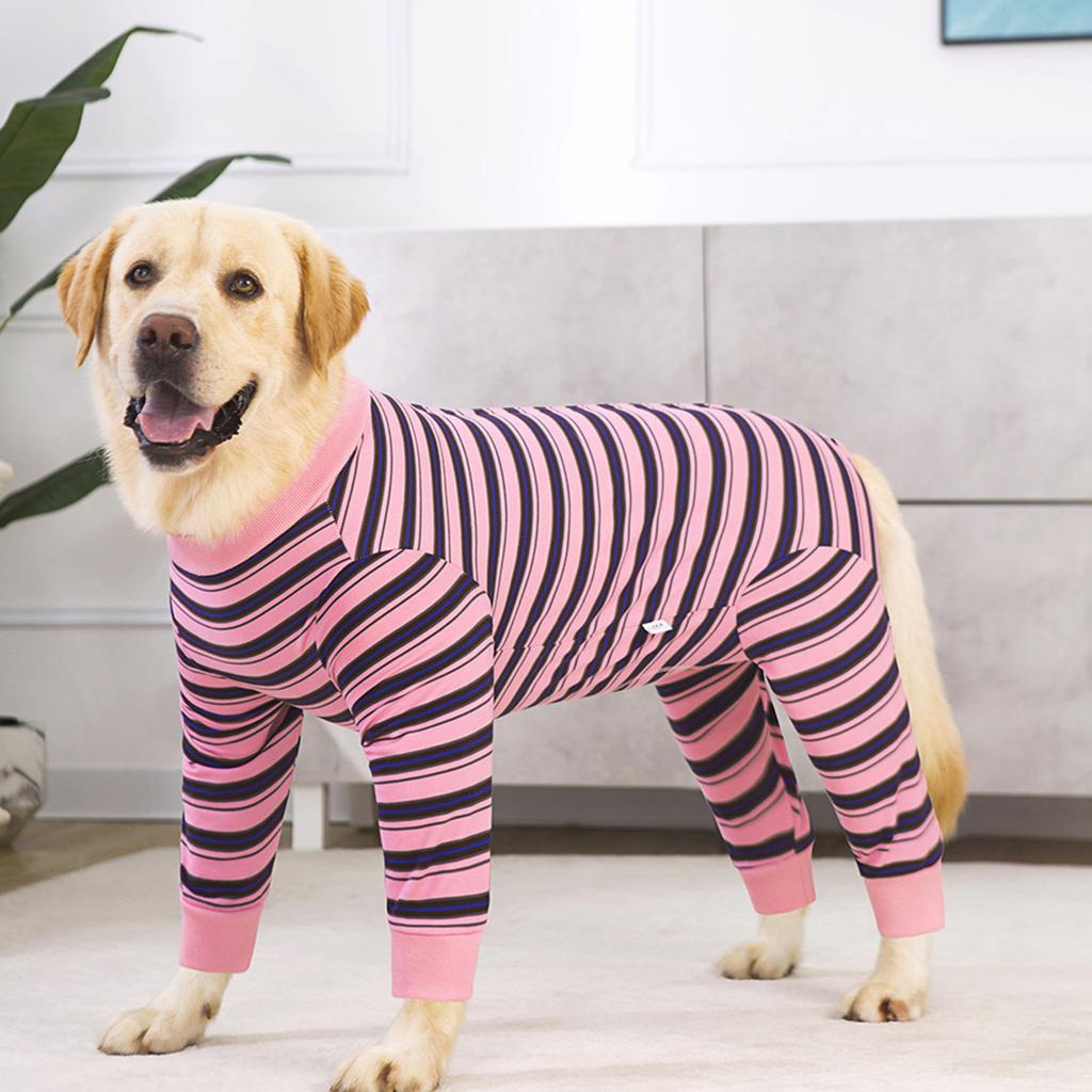 Warm Long Sleeve Pet Outfit Pet Surgical Bodysuit Pet Softable Polyester Coat for Small to Media Breeds