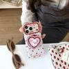 Cherry Heart Bear Magnetic Stand Case for iPhone 17, Apple 16 Pro Max/15/14
