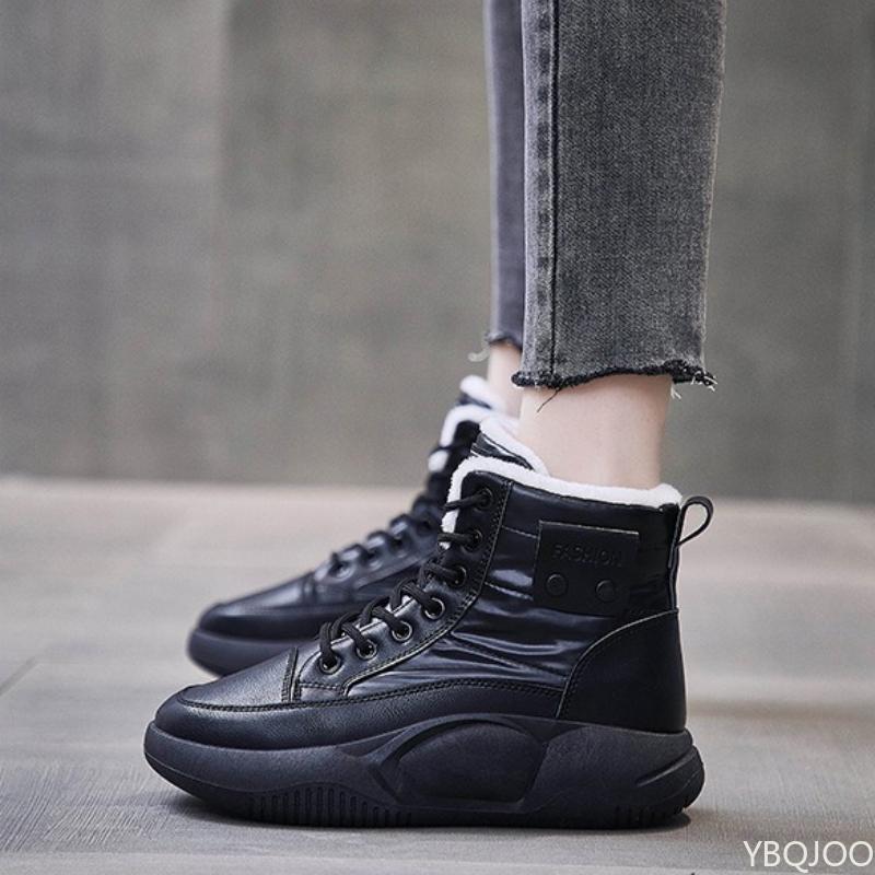 Fashion High top snow boots for women's winter new style cold resistant warm simple comfortable versatile cotton shoes for daily leisure