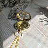 Brass Push Button Sundial Compass – 6.35 Cm Nautical Pocket Compass