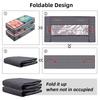 Foldable Underbed Storage Bag Non-Woven Fabric Storage Bins Closet Organizers  For Comforter