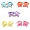 Třpytivá gumička do vlasů s motýlkem Elastické scrunchies Francouzské scrunchies pro elegantní účesy Vhodné pro děti a dívky