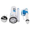 Pulsante di Scarico WC Sostituzione Kit Cassetta WC a Doppio Scarico Plastica