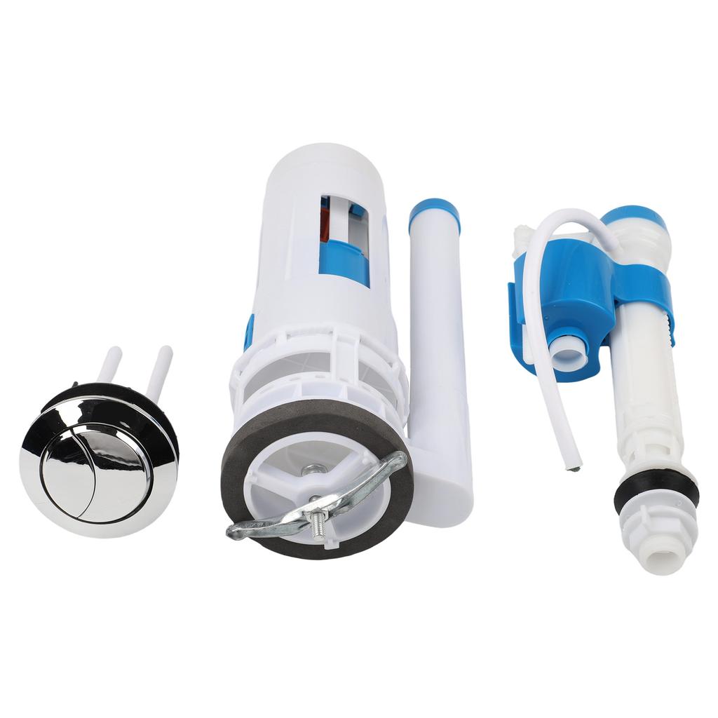 Pulsante di Scarico WC Sostituzione Kit Cassetta WC a Doppio Scarico Plastica