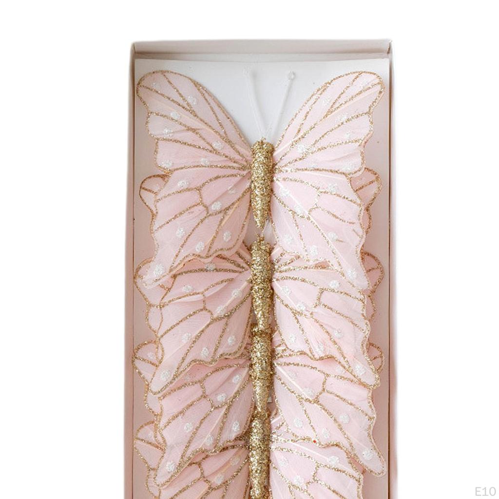 Butterfly Christmas Tree Decoration, Hanging for Living Room with Clip, Ornament