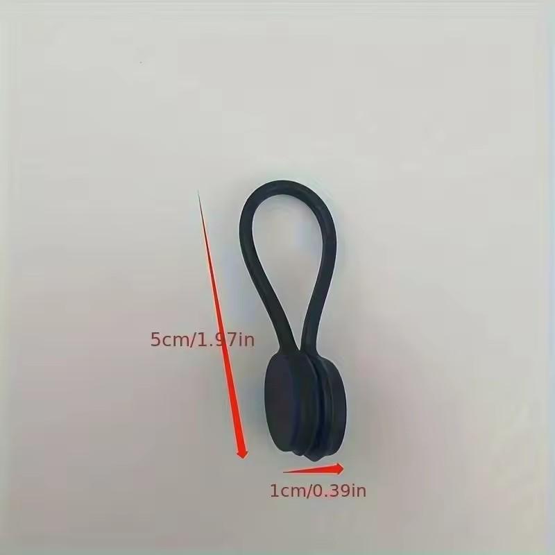 Reusable Magnetic Cable Ties, Cord Organizer, Silicone Magnetic Cord Ties for Bundling Stuff, Book Marker Fridge Magnets