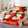 3D Anime Tokyo Revengers Printed Blanket Portable Breathable Warm Bedding Travel Blanket