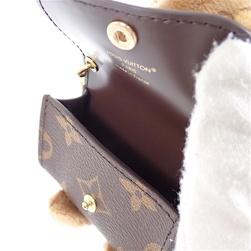 Louis Vuitton M03748 Bag Charm Brown Monogram Canvas Women