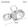 Stainless Steel EDC Carabiner Quick Release Clip Outdoor Keychain Portable Tool Belt Buckle Hanging Equipment