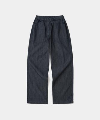 UNIFORM BRIDGE Banding Denim Pants Wide Fit(Women) Rinsed