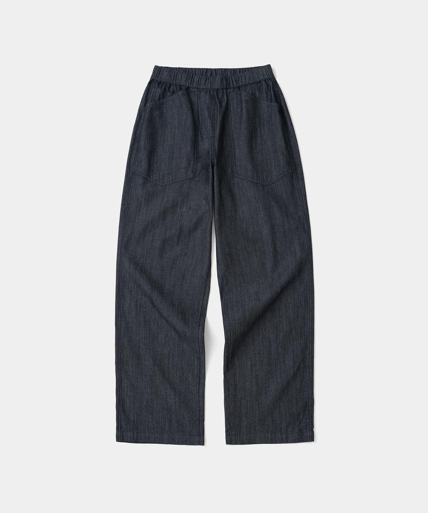 Uniform Bridge Banding Denim Pants Wide Fit(Women) Rinsed