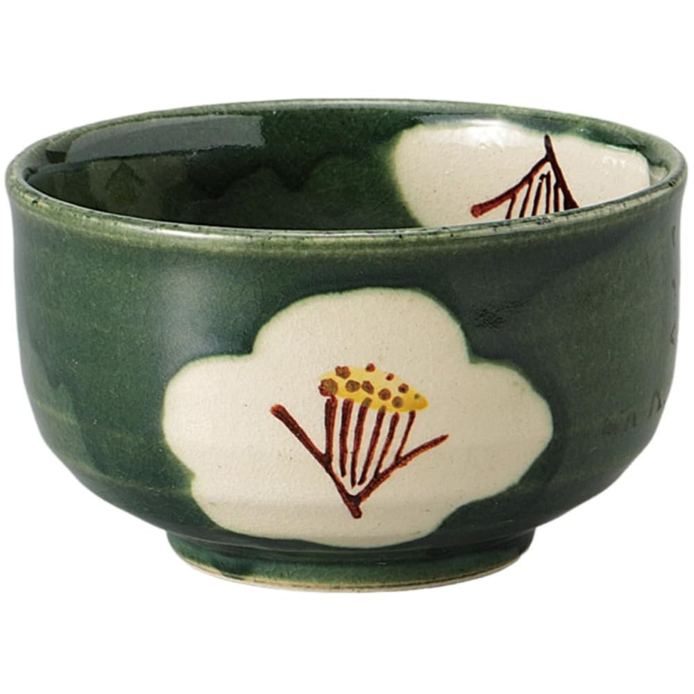 

Matcha x Oribe Tsubaki Matcha Mino Ware Made in Japan Ale-net Bowl, 12.5 H7.3cm, Bowl, Pottery,