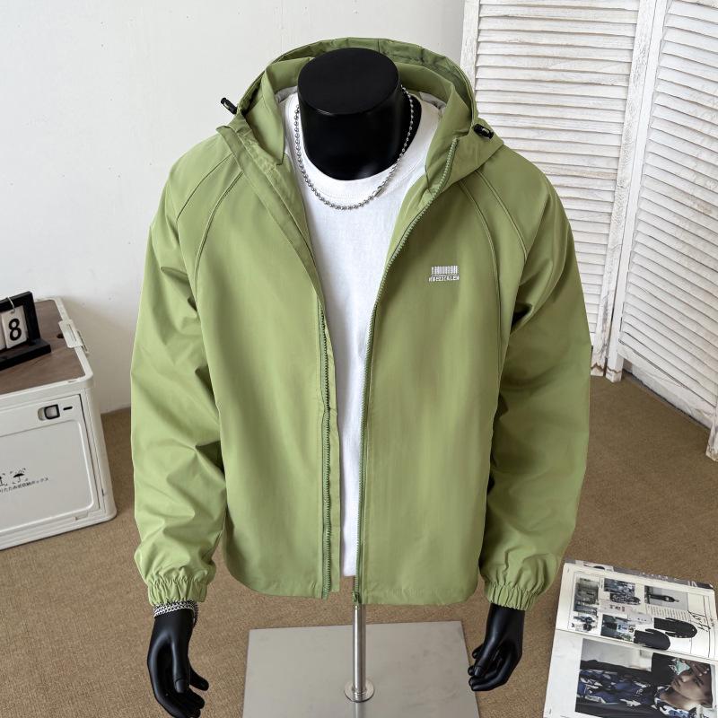 Men's 2025 Trendy Hooded Windbreaker Jacket: Casual, Loose Fit for Autumn/Winter