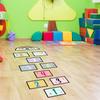 PVC Hopscotch Game Floor Stickers Self-adhesive Wall Art Creative Cartoon Number Grids  Kid's Room