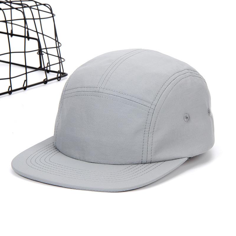 Quick Dry Water Resistant 5-Panel Skate Cap, Nylon High Quality Big Size Unisex Aviator Camping Hat