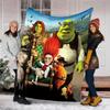 1pc Shrek1 Theme Blanket - Digital Print, Polyester, Cozy for All Seasons, Perfect for Outdoor, Camping, and Travel